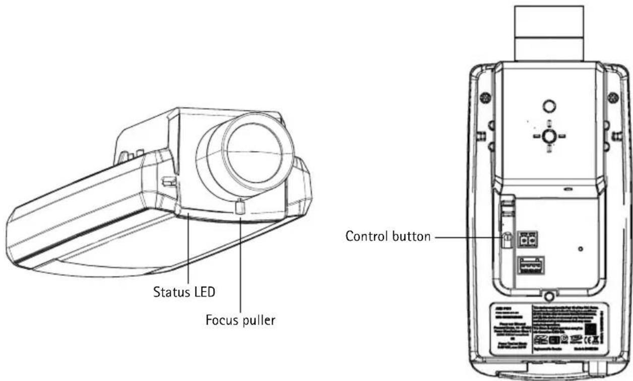 Status LED Focus puller Control button