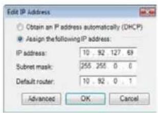AXIS P1347 - Zuweisen einer IP-Adresse für ein einzelnes Gerät - 2