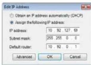 AXIS P1347 - Asignación de una dirección IP en un dispositivo individual - 1