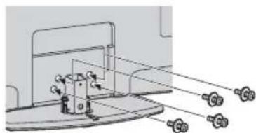 SONY KDL-32EX710AEP - Installazione del supporto da tavolo (eccetto KDL-60EX70x) - 2
