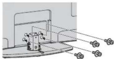 SONY KDL-32EX710AEP - Fixation du support de table (sauf pour le KDL-60EX70x) - 2
