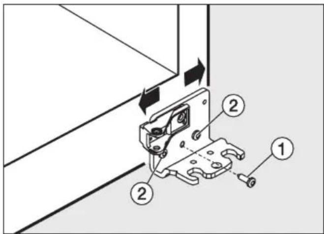 MIELE 7988940 - Alignement de la porte de l'appareil - 1