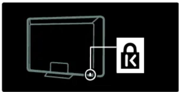 PHILIPS 32PFL6405H - Χρήση κλειδαριάς Kensington - 1