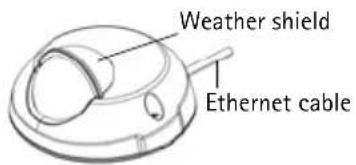 Weather shield Ethernet cable