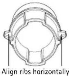 Align ribs horizontally