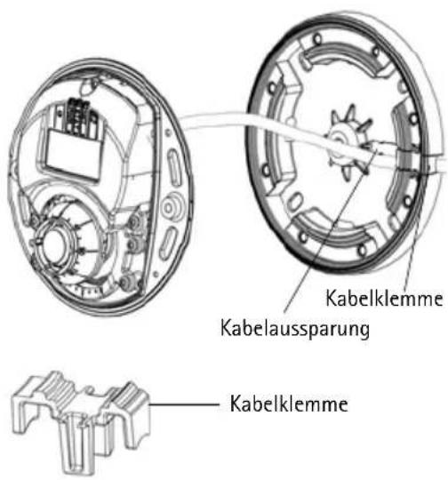 Kabelklemme Kabelaussparung Kabelklemme