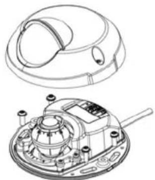 AXIS M3113-VE - Montaggio della telecamera senza adattatore - 1