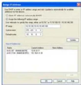 AXIS M3113-VE - Asignación de direcciones IP en varios dispositivos - 1