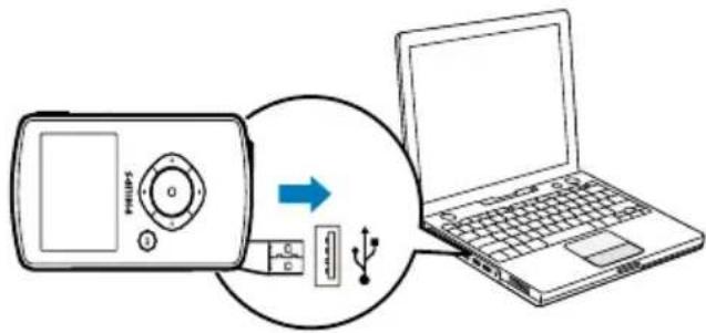PHILIPS CAM102 - Chargement de la batterie intégrée - 1