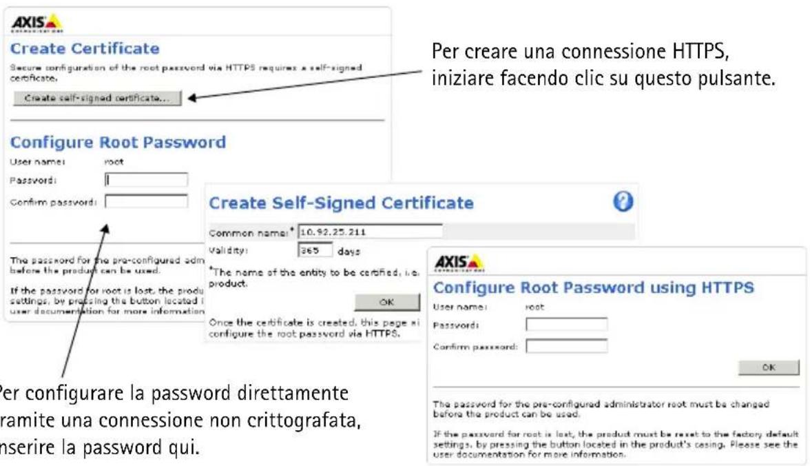 AXIS Q1755 - Impostazione della password - 1