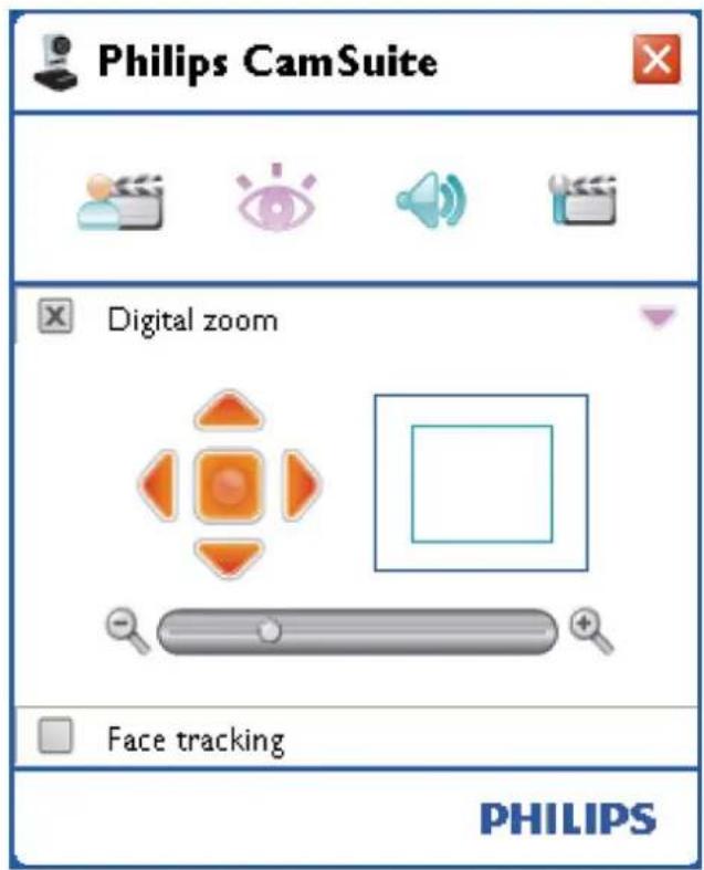 Philips CamSuite Digital zoom Face tracking PHILIPS