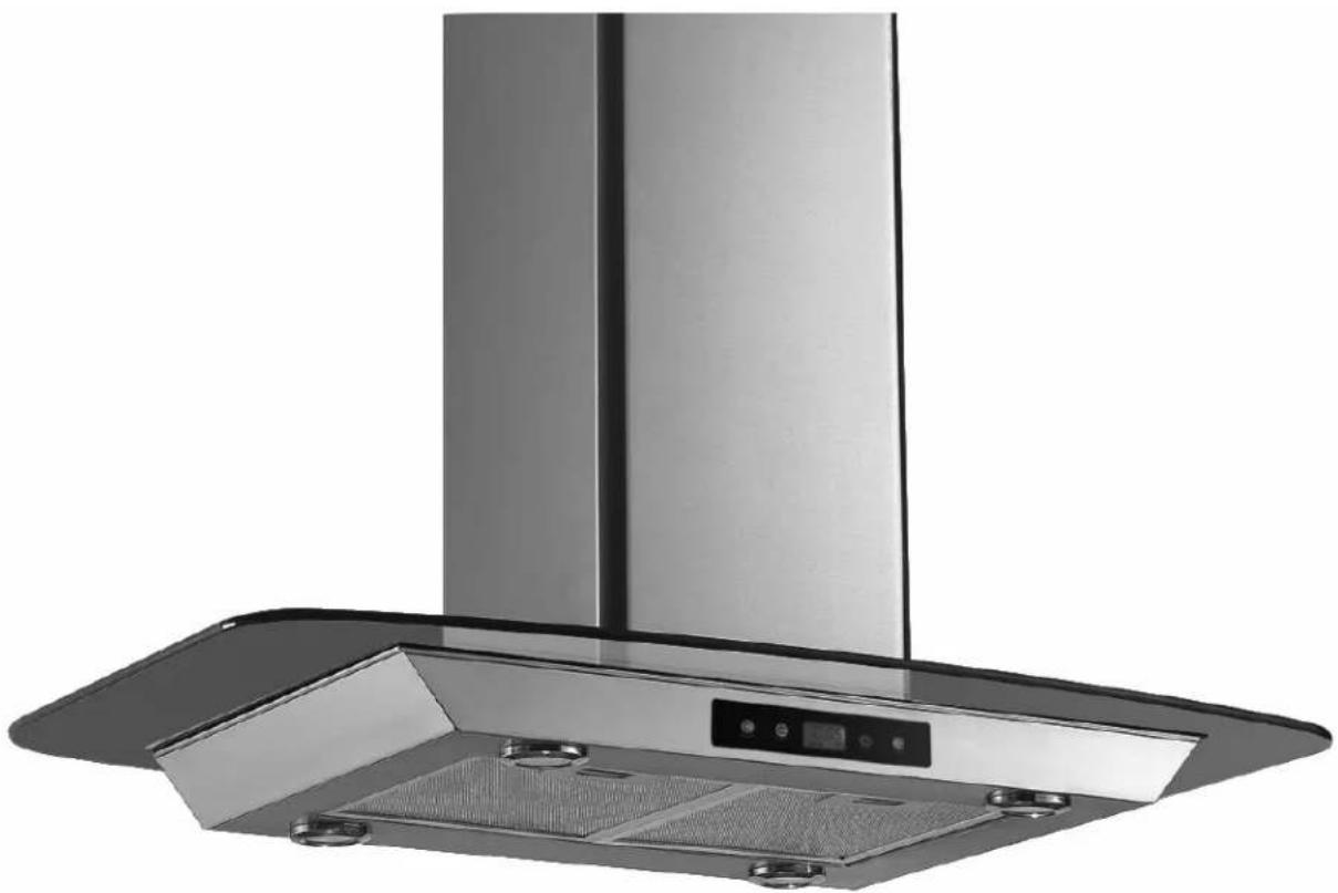 BAUMATIC BTI9170GL - cm Glass island cooker hood in stainless steel - 1