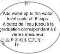 PANASONIC SR-DG182 - Lavage du riz et ajustement du niveau de l'eau - 6