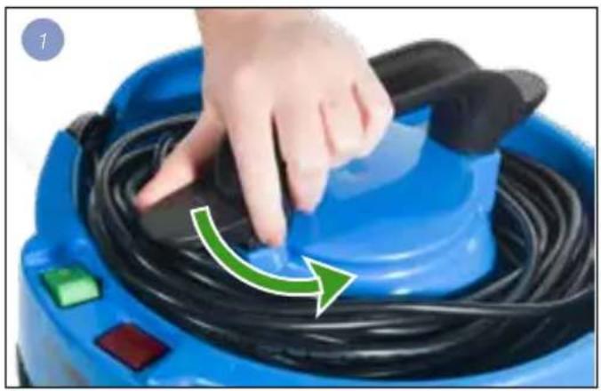 Numatic James JVP180 - Changing the cable - 1