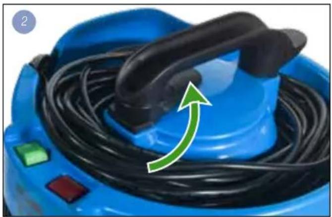 Numatic James JVP180 - Changing the cable - 2