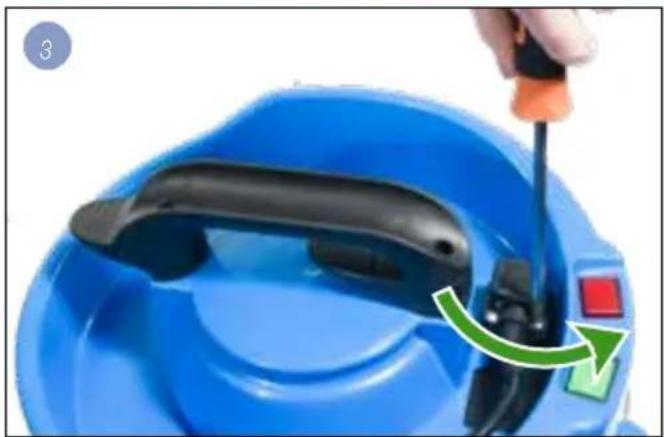 Numatic James JVP180 - Changing the cable - 3