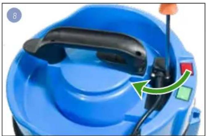 Numatic James JVP180 - Changing the cable - 8