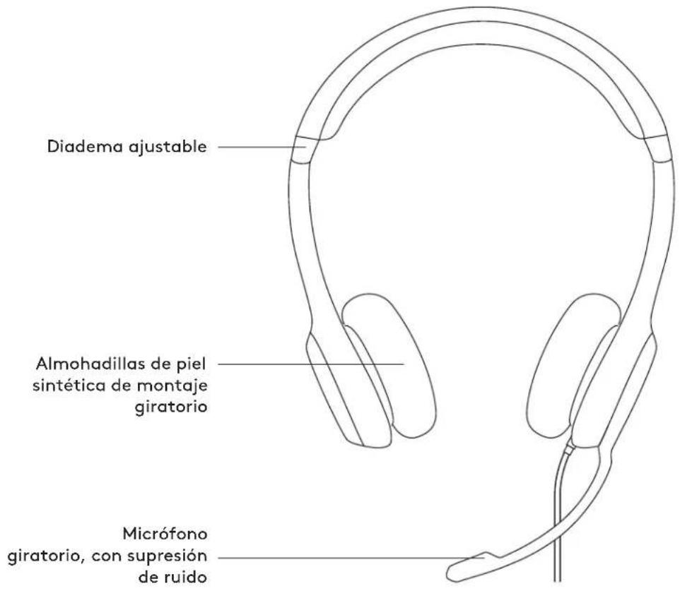 LOGITECH ClearChat H390 - ADATTAMENTO DELLA CUFFIA CON MICROFONO - 2