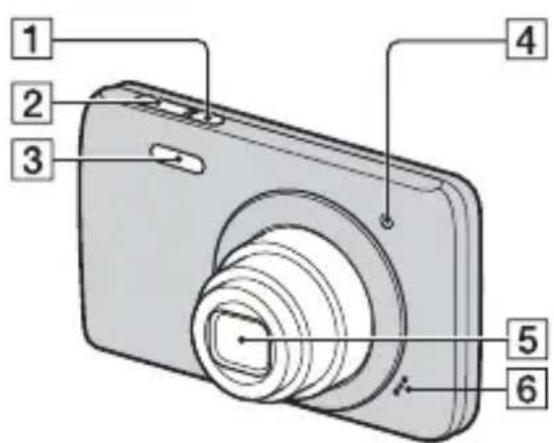 SONY Cybershot W670 - Identifikace součástí - 1