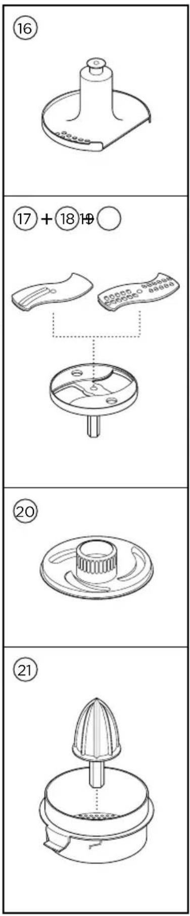 Technical diagram showing four steps of a mechanical component with numbered labels and annotations