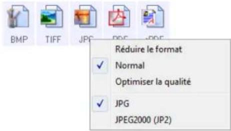 Réduire le format ✓ Normal Optimiser la qualité ✓ JPG JPEG2000 (JP2)