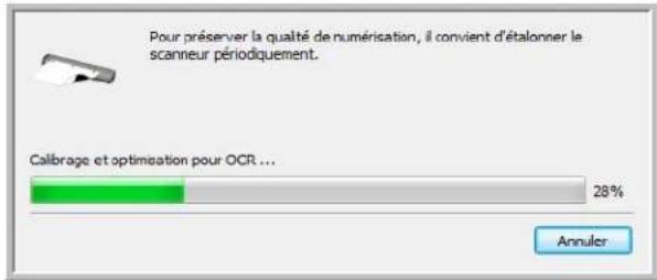 Pour préserver la qualité de numérisation, il convient d'étalonner le scanneur périodiquement. Callibrage et optimisation pour OCR ... Annuler