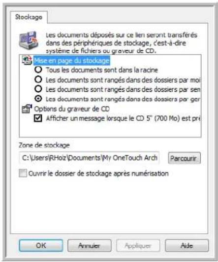Stockage Les documents déposés sur ce lien seront transférés dans des périphériques de stockage, c'est-à-dire système de fichiers ou graveur de CD. Mise en page du stockage Tous les documents sont dans la racine Les documents sont rangés dans des dossiers par moi Les documents sont rangés dans des d…