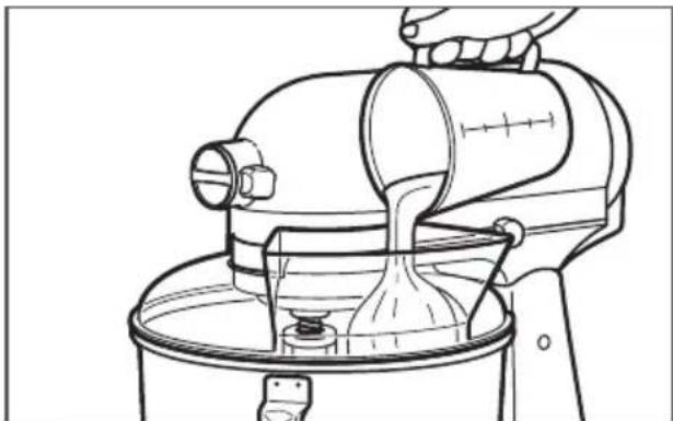 KITCHENAID K45SSWH - SYÖTTÖKOURUN KÄYTTÄMINEN - 2
