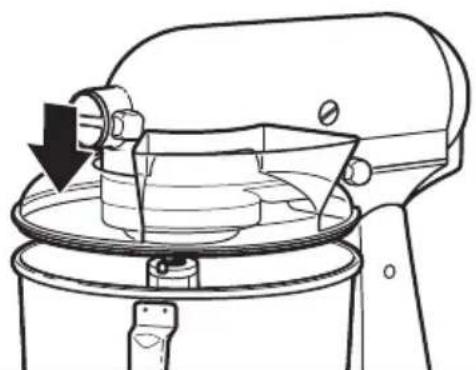 KITCHENAID K45SSWH - Syöttökourun asettaminen: - 1