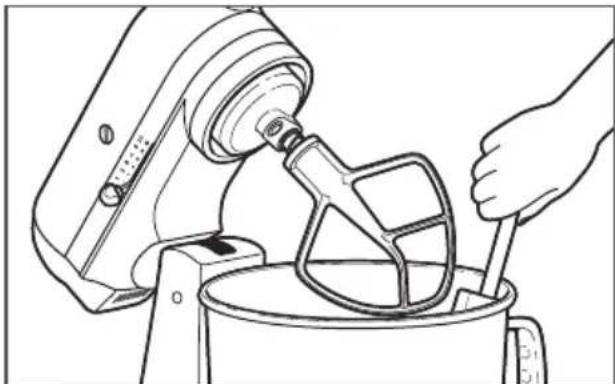 KITCHENAID K45SSWH - SYÖTTÖKOURUN KÄYTTÄMINEN - 4