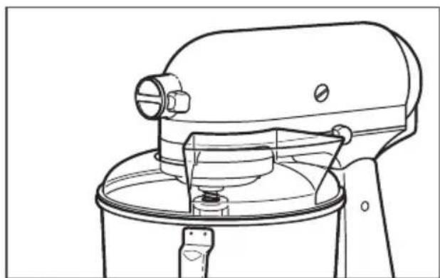 KITCHENAID K45SSWH - UŻYCIE OSŁONY DZIEŻY\* - 1