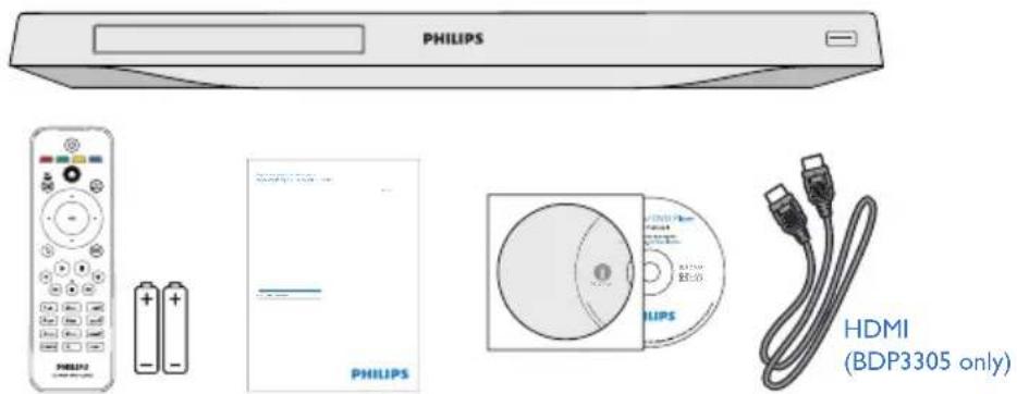 PHILIPS PHILIPS PHILIPS HDMI (BDP3305 only)