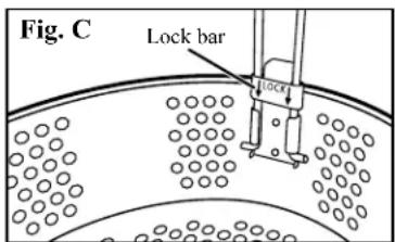 Fig. C Lock bar LOCK
