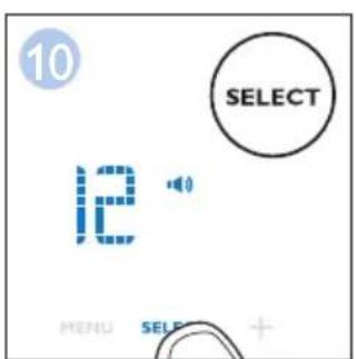 10 SELECT 2 MENU SELECT +