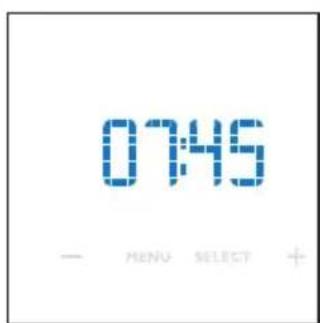 07:45 — MENU SELECT +
