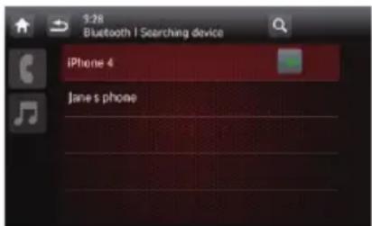 5:28 Bluetooth I Searching device iPhone 4 Jane's phone