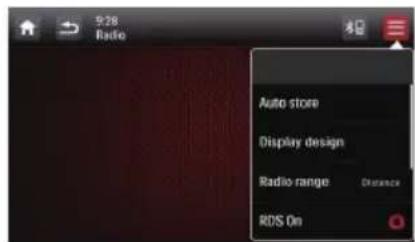 5:28 Radio Auto store Display design Radio range Distance RDS On