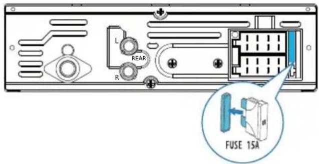L REAR R FUSE 15A