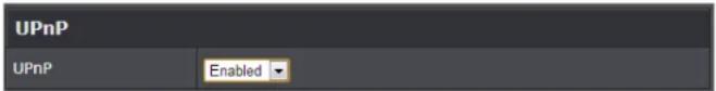 UPnP UPnP Enabled