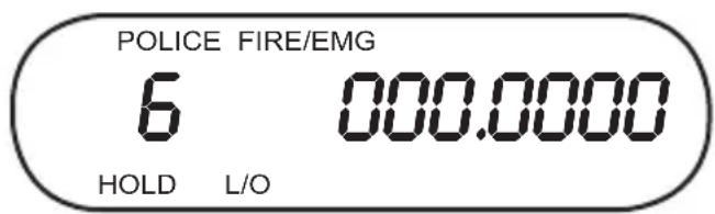 POLICE FIRE/EMG 6 000.0000 HOLD L/O