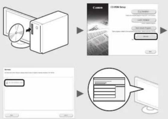 graph TD A["CD-ROM Setup"] --> B["Server"] B --> C["Version"] C --> D["Configuration"] D --> E["Computer"]