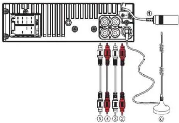 Diagram of an electronic device showing labeled components including connectors, resistors, and a terminal with wiring connections.