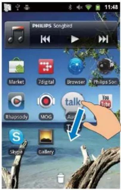 PHILIPS Songbird Market 7digital Browser Philips Son Rhapsody MOG talk You Skype Gallery