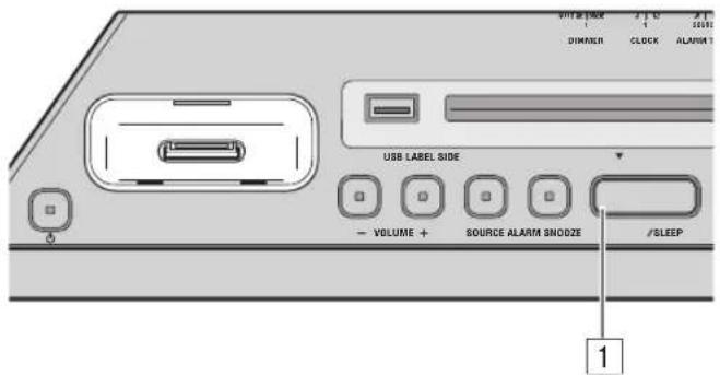 USB LABEL SIDE - VOLUME + SOURCE ALARM SNODZE /SLEEP 1