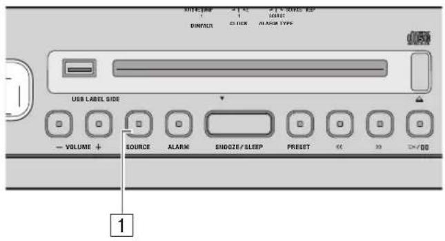 USB LABEL SIDE VOLUME + SOURCE ALARM SNOOZE / SLEEP PRESET 00 30 >/00 1