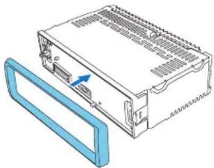 PHILIPS CarStudio CEM2250 - Ensure that car dashboard opening is within these measurements: - 6