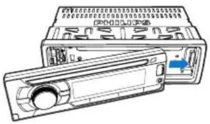 PHILIPS CarStudio CEM2250 - Attach the front panel - 1