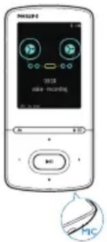 PHILIPS Azure 4GB - Enregistrement de sons/voix - 1