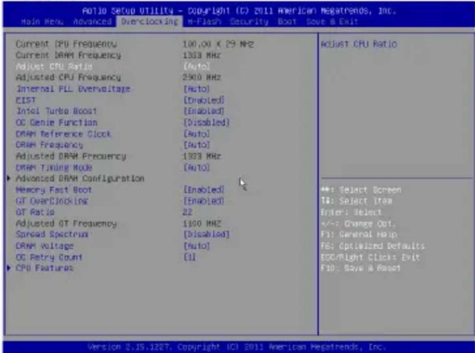 MSI H61I-E35 V2/W8 - オーバークロック - 1