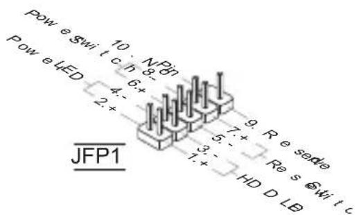 Pow e SWi t c i n 8: Pow e LED 4: 2: 9: Re sedie 5: 3: 1: HD D LB JFP1